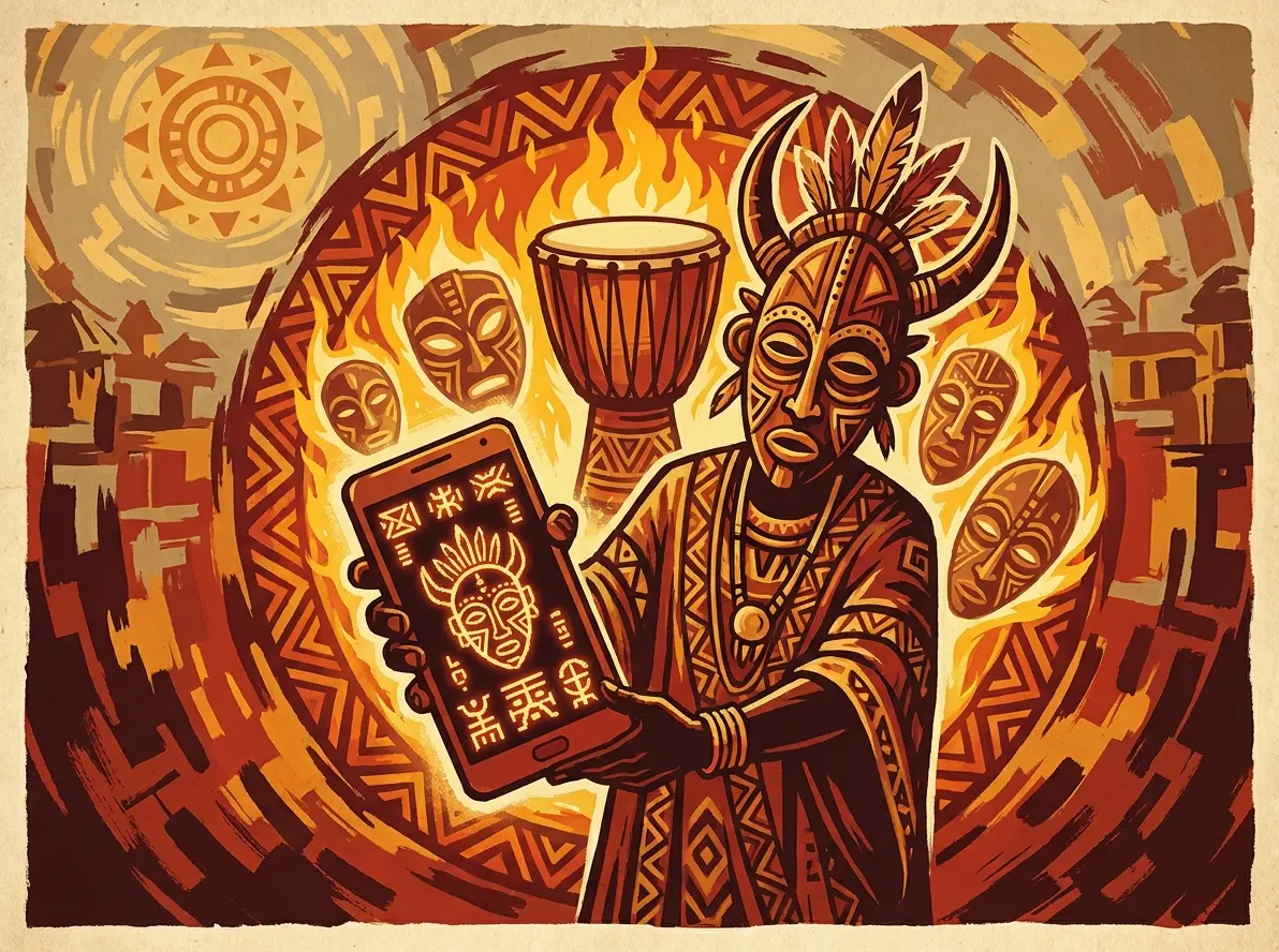 12 Masks of Fire Drums on Android