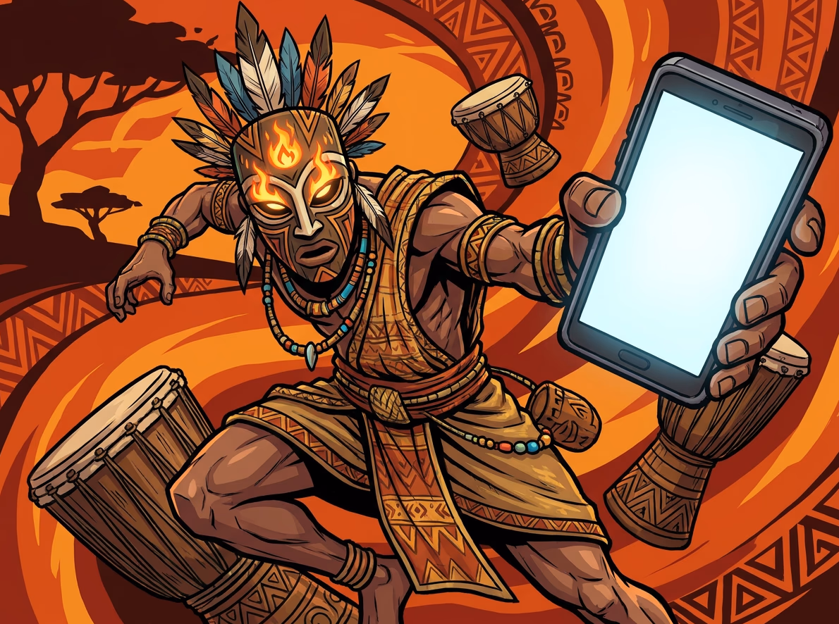12 Masks of Fire Drums mobile app